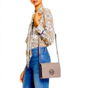 Tory Burch Britten Combo Crossbody Leather Bag